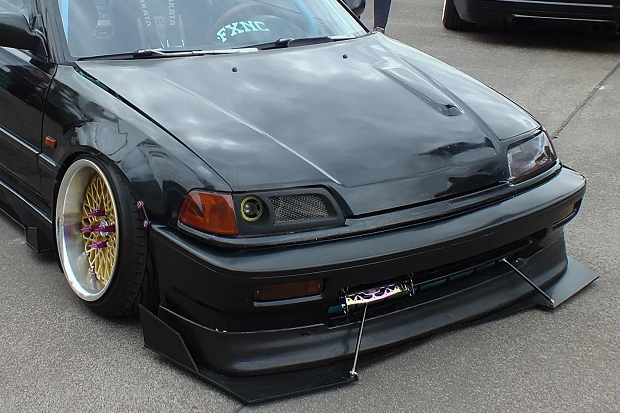 Amazon.com: For Honda Civic EF- CRX Hadlight + Air duct 1988
